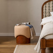 Cora Ribbed Pouf
