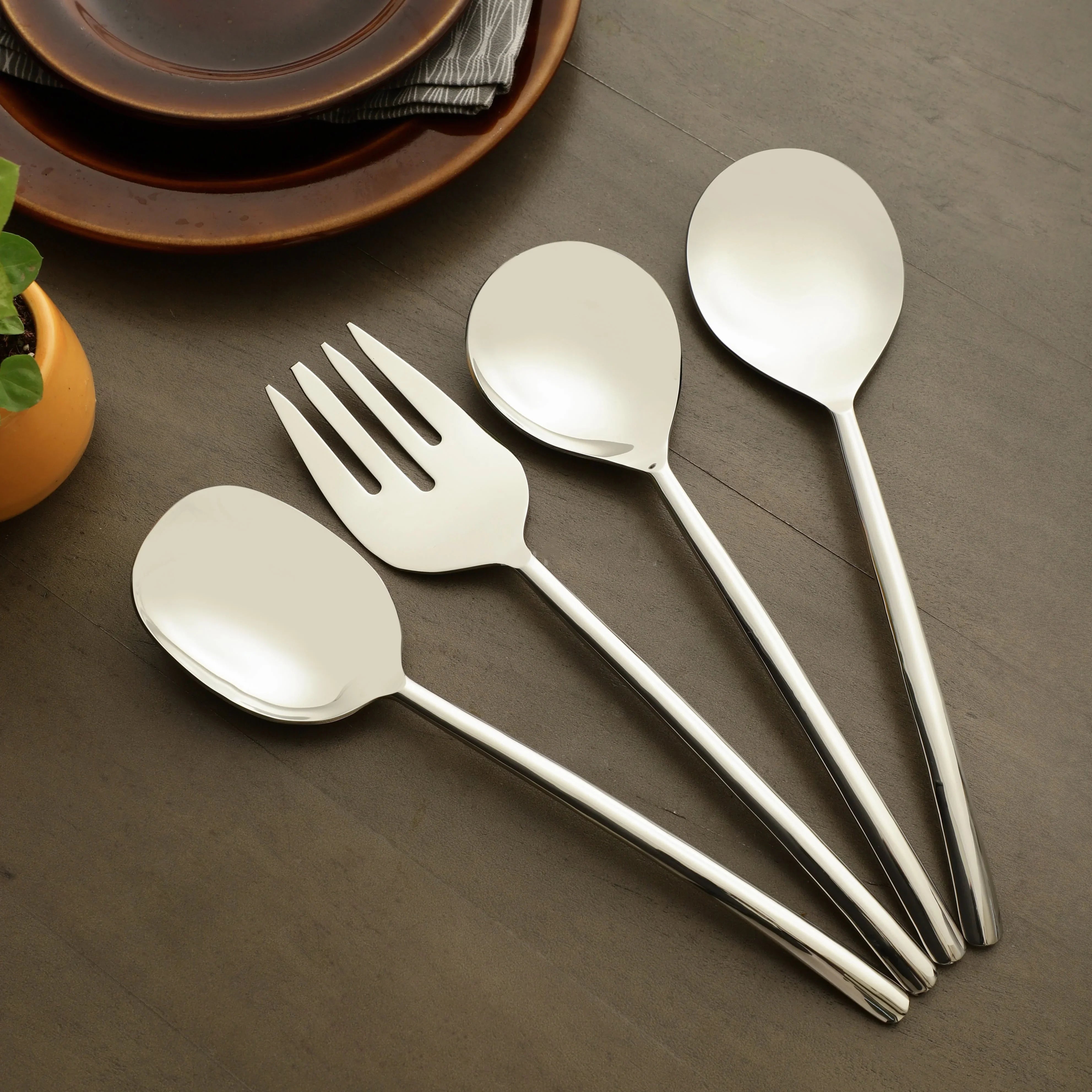 Ava Luxe Gold Serving Set
