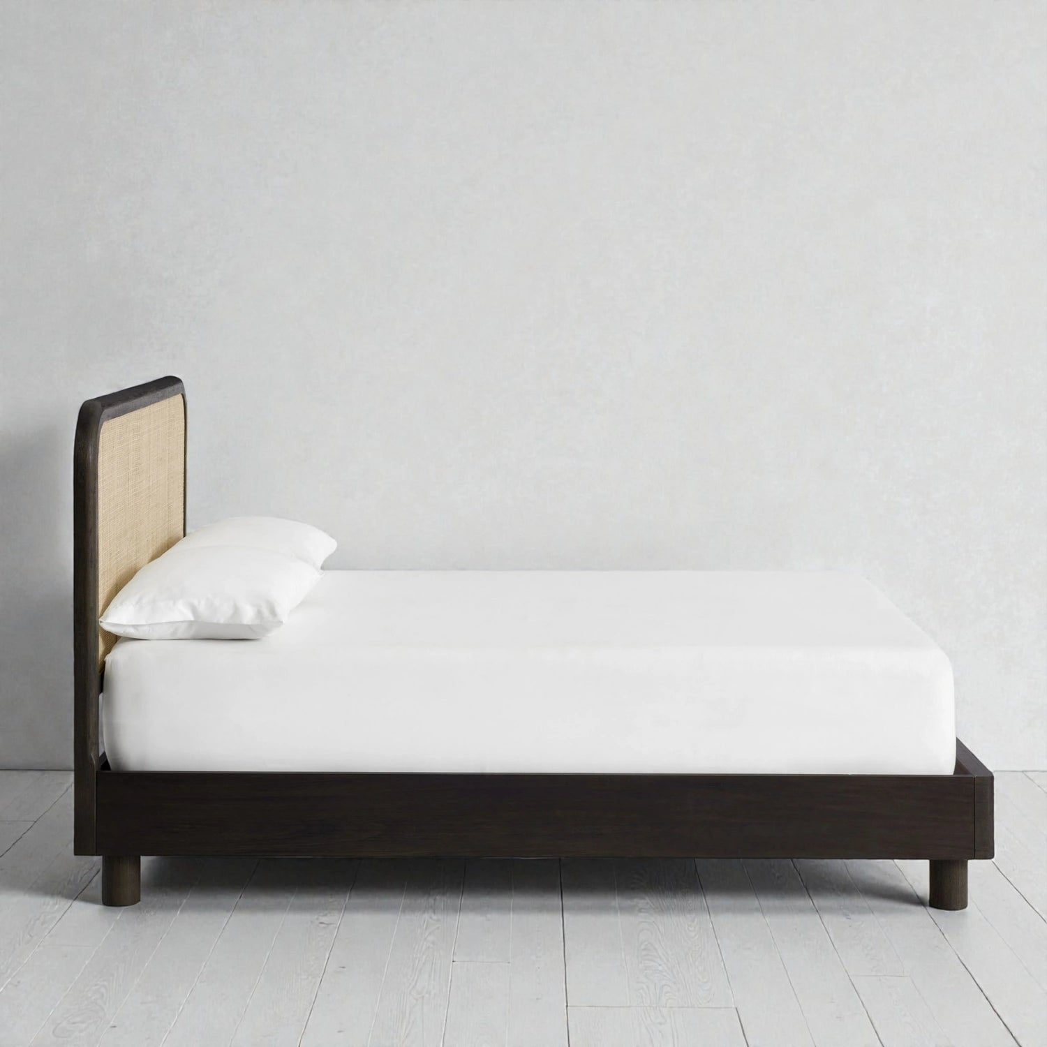 Mazan Solid Teak Wood And Cane King Size Bed