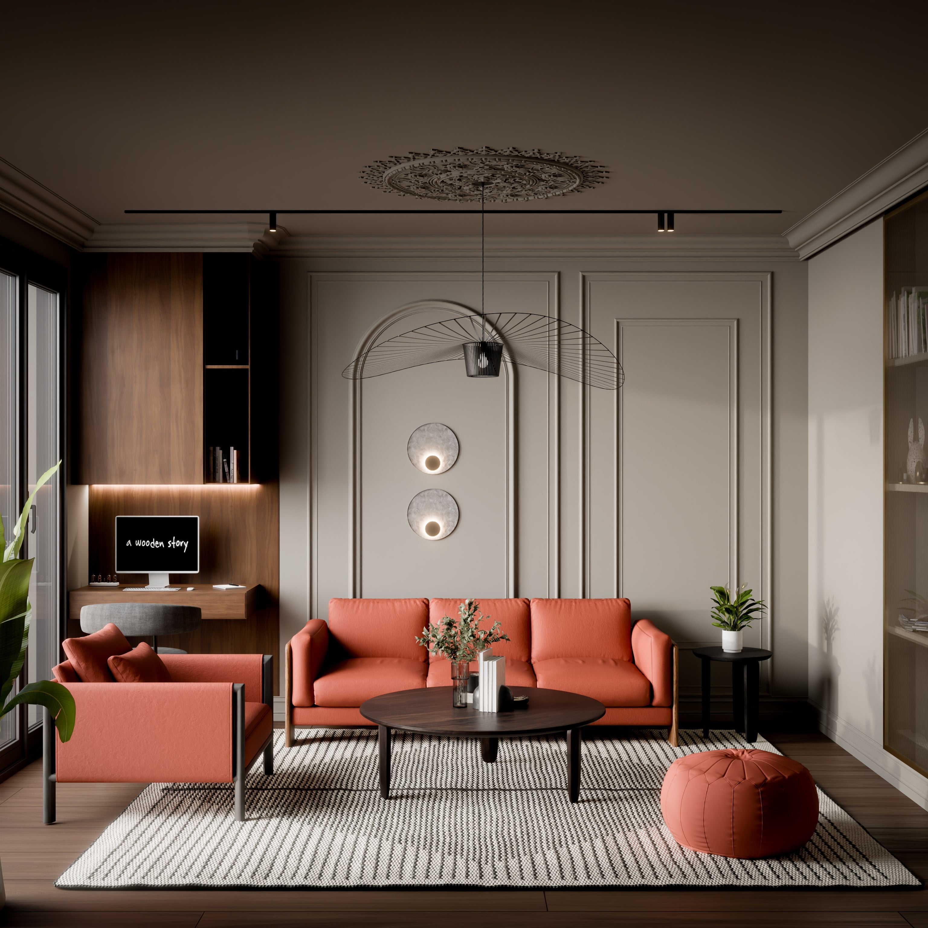 Lumilore Okrug Sofa