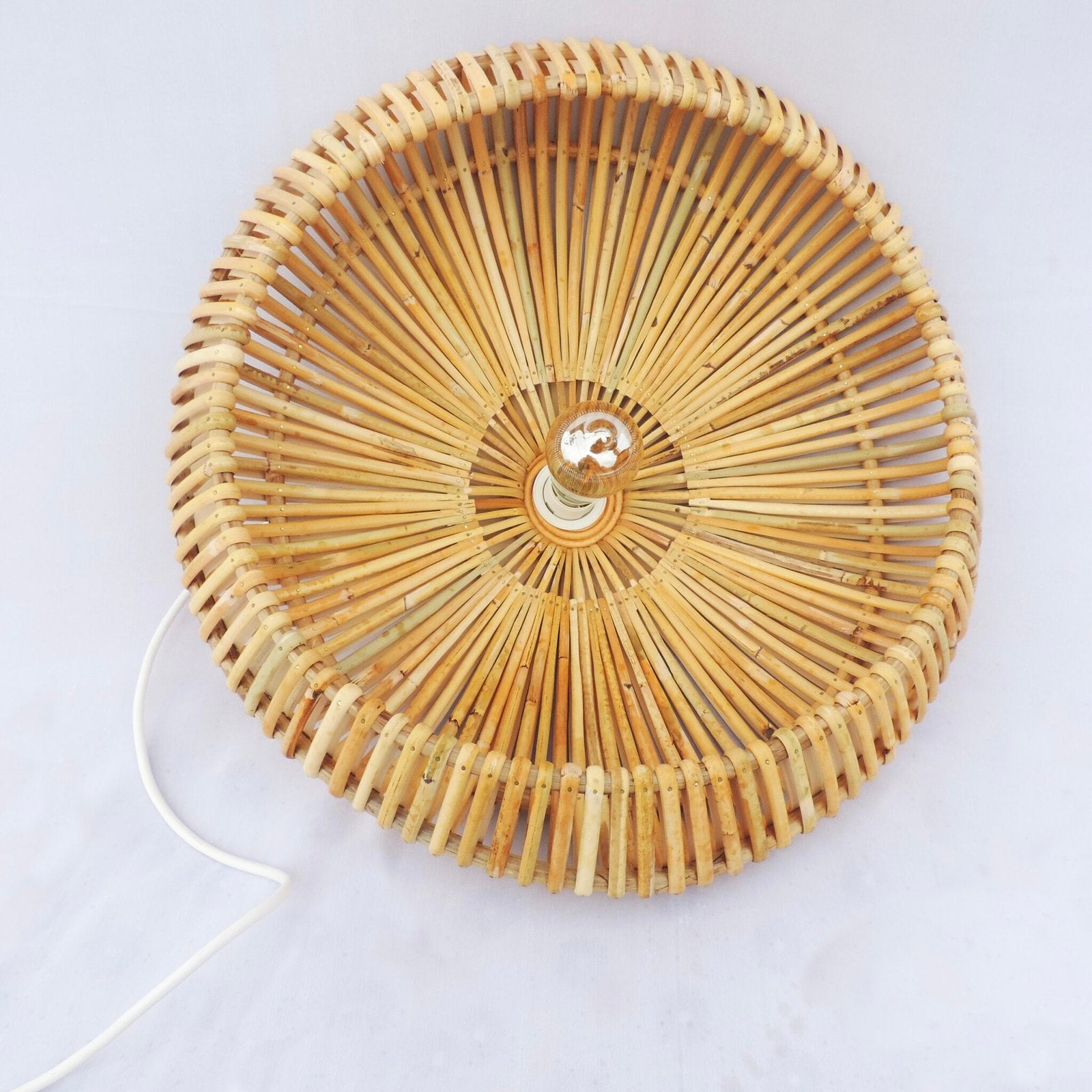 Alokik Handwoven Rattan Pendant Lamp | Sculptural Ambient Ceiling Light Lamp