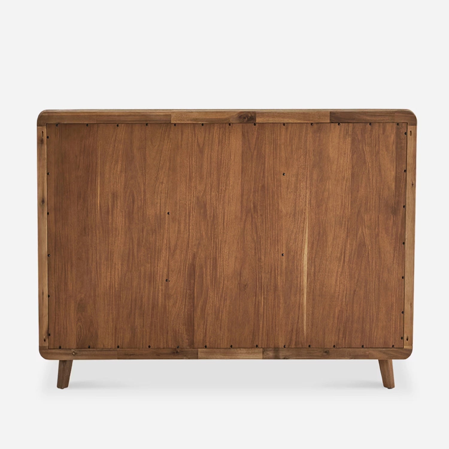 Sej Solid Teak Wood And Fabric Upholstery King Size Bed