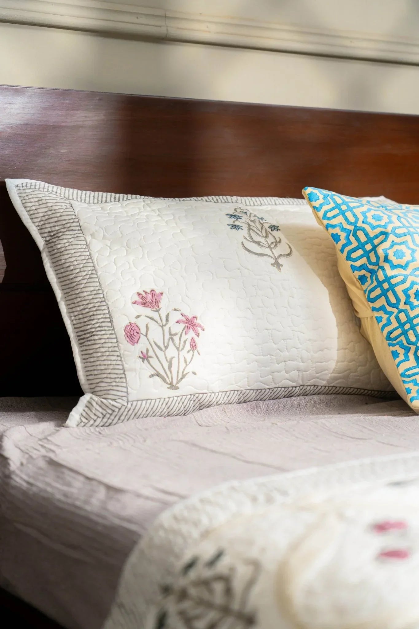 Phoolkari Quilted Bed Cover