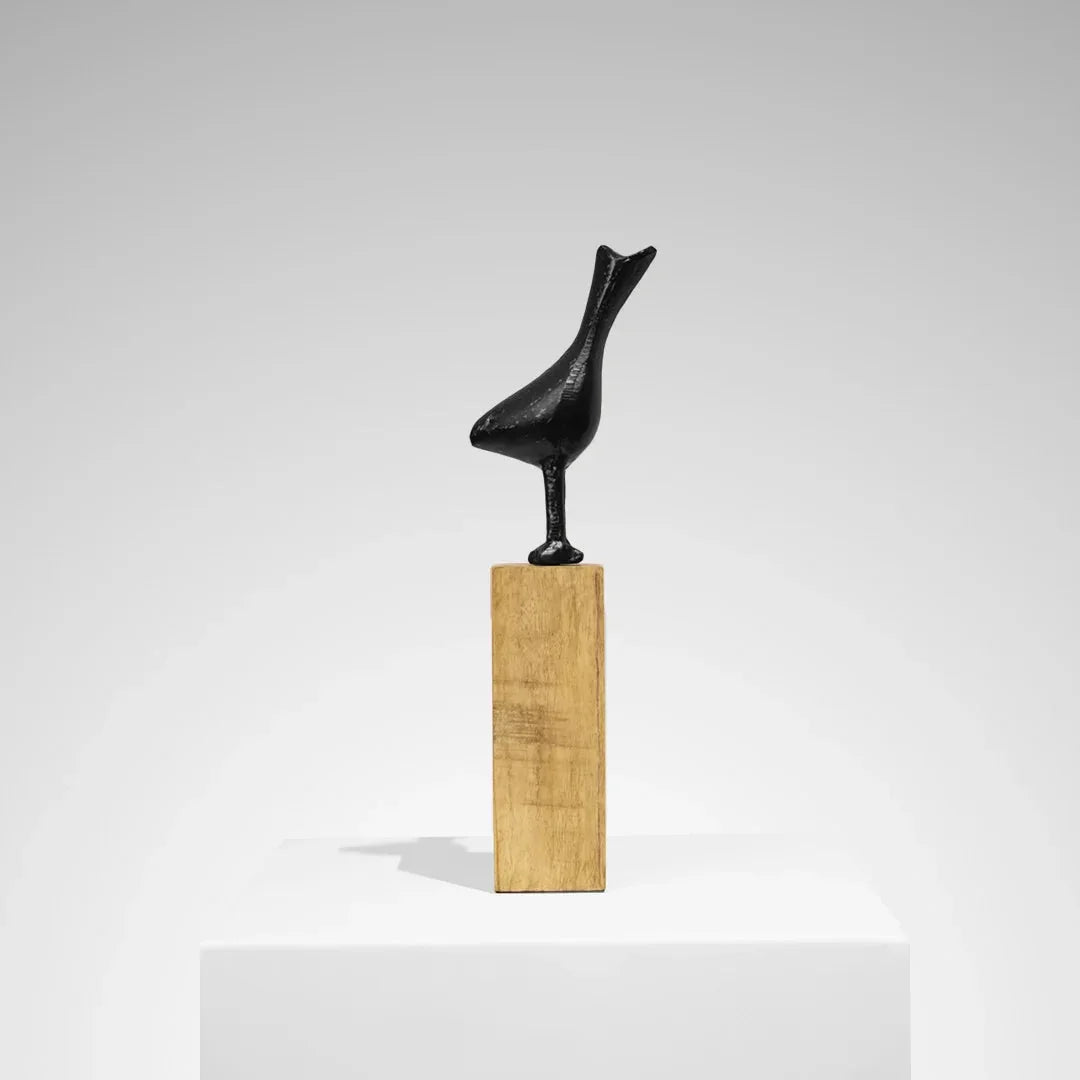 Harmony Trio - Metal Birds on Wooden Stand