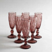 Criss Stem Glass Set Of 6