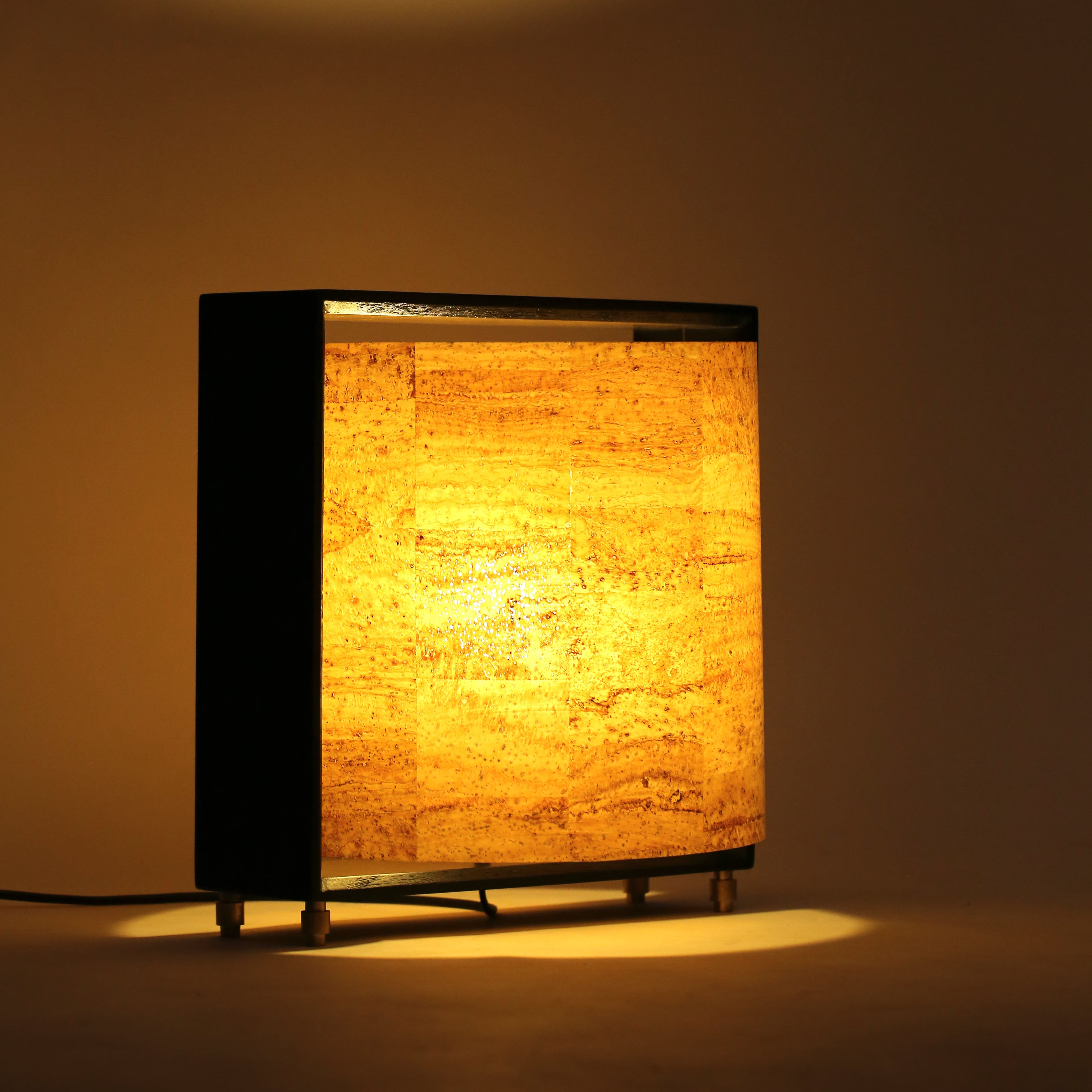 Light Well | Cork Sheet, Wood And Brass