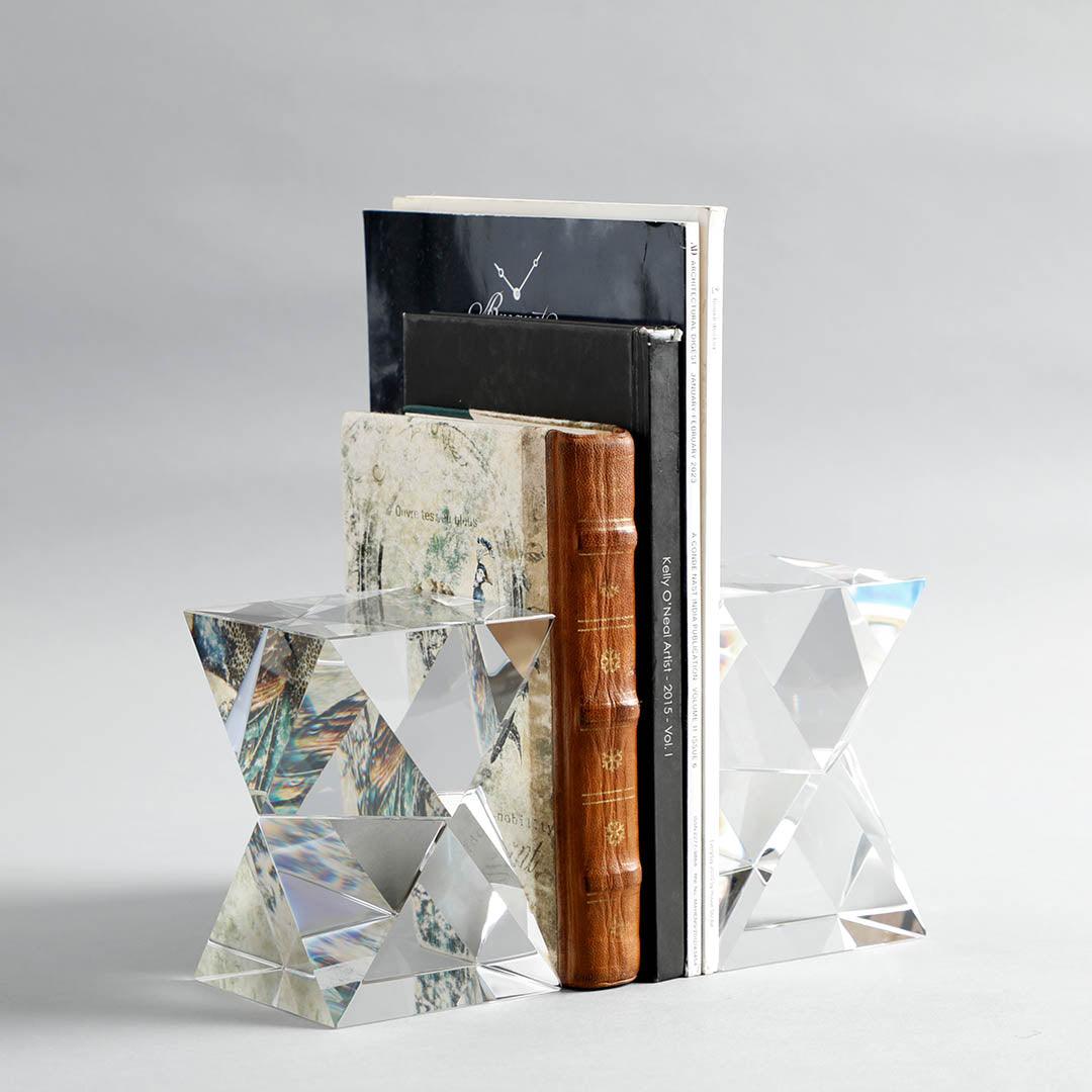 Farren Crystal Bookend | Crystal Glass