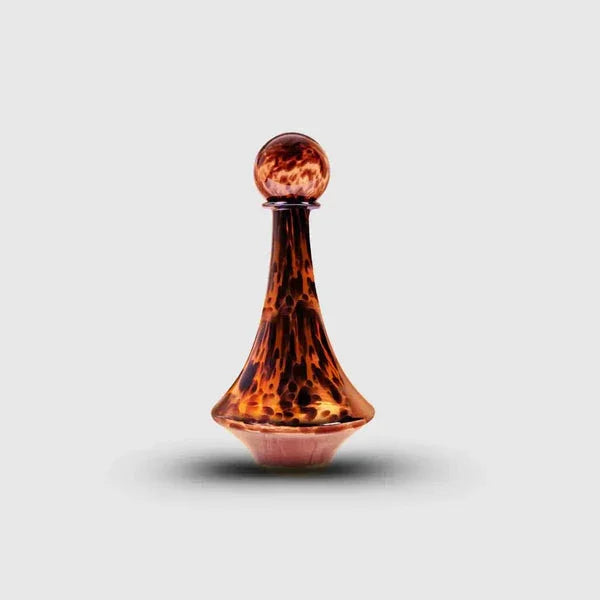Elysian Tall Stout Glass Vase | Smoked Brown Decorative Flower Vase for Modern Home Décor