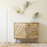 Darwin Mango Wood Closed Cabinet