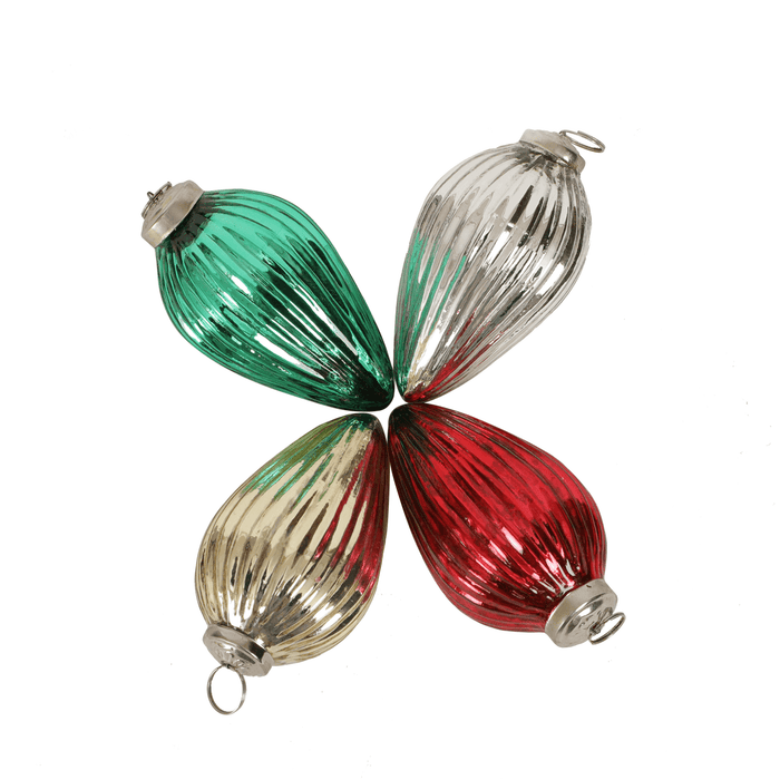 Nieves Large Christmas Ornaments Set of 4 | Holiday Bauble