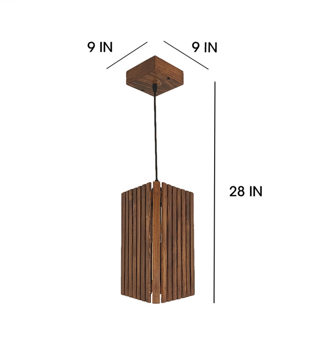 Trika Wooden Single Hanging Light for Home Decor | Ceiling Lamp