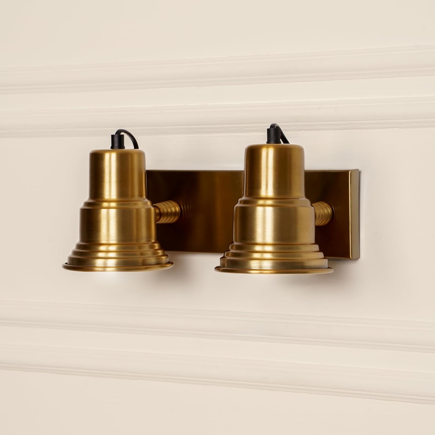 Spot Light Wall Lamp Antique Brass Finish with Double Movement | Picture Light to Highlight Showpiece, Above Mirror - Focus Wall Light