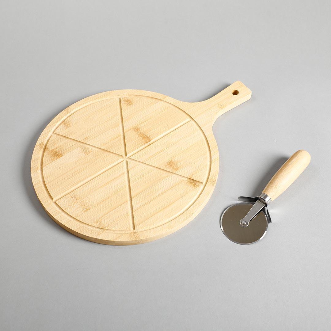 Zimri Bamboo Pizza Board With Knife