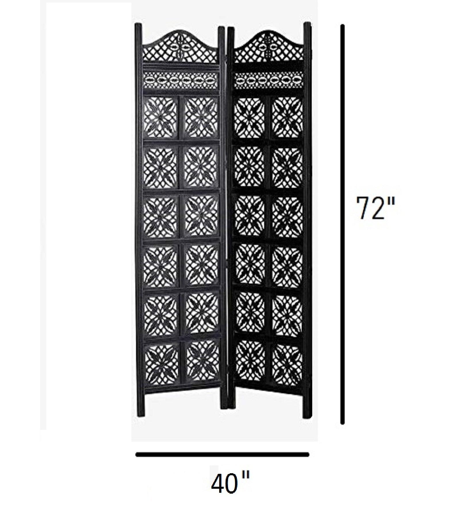 Elegant Panel Mango Wood Room Divider with MDF Jali