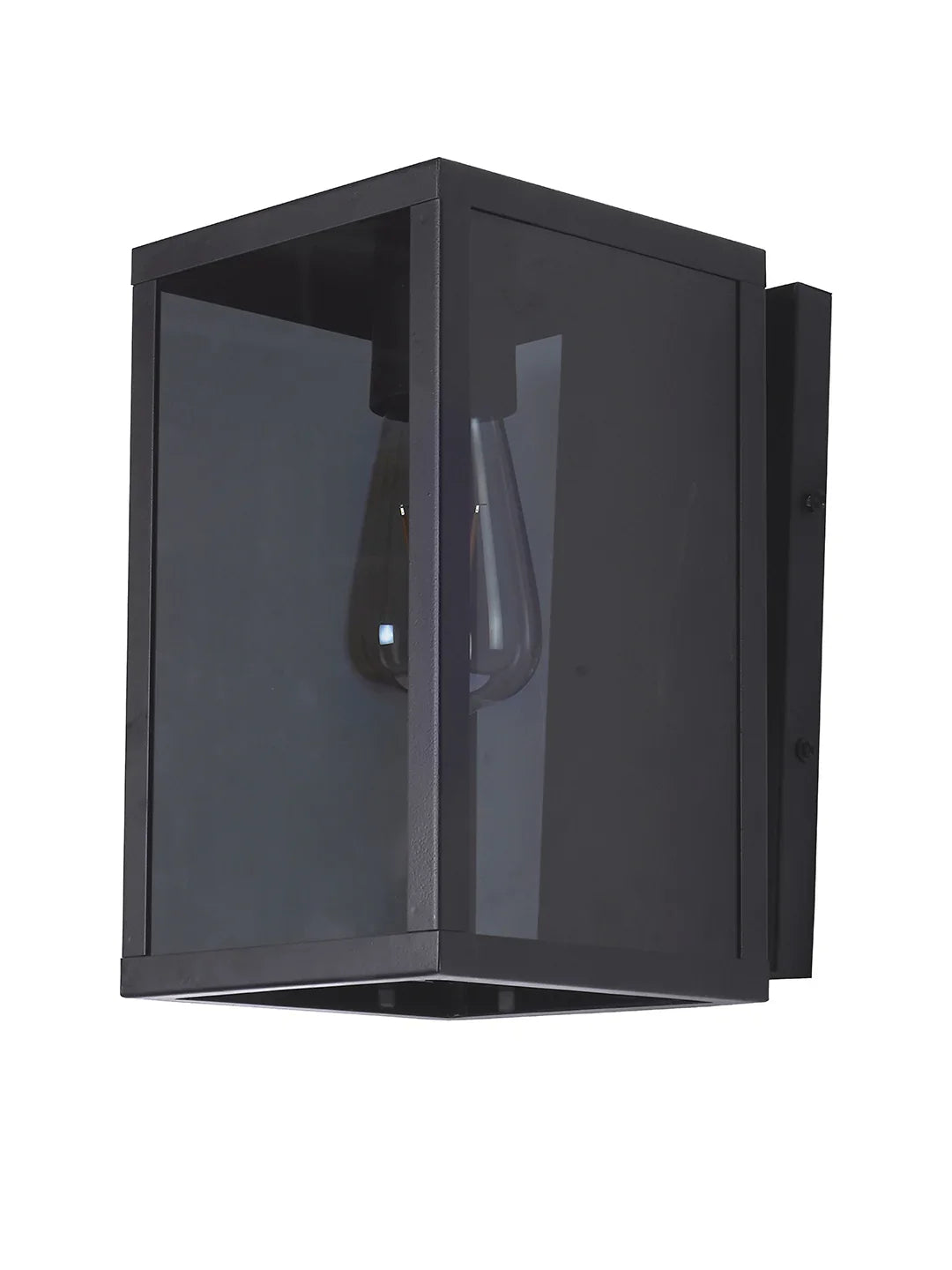Contemporary Black Glass Wall Light