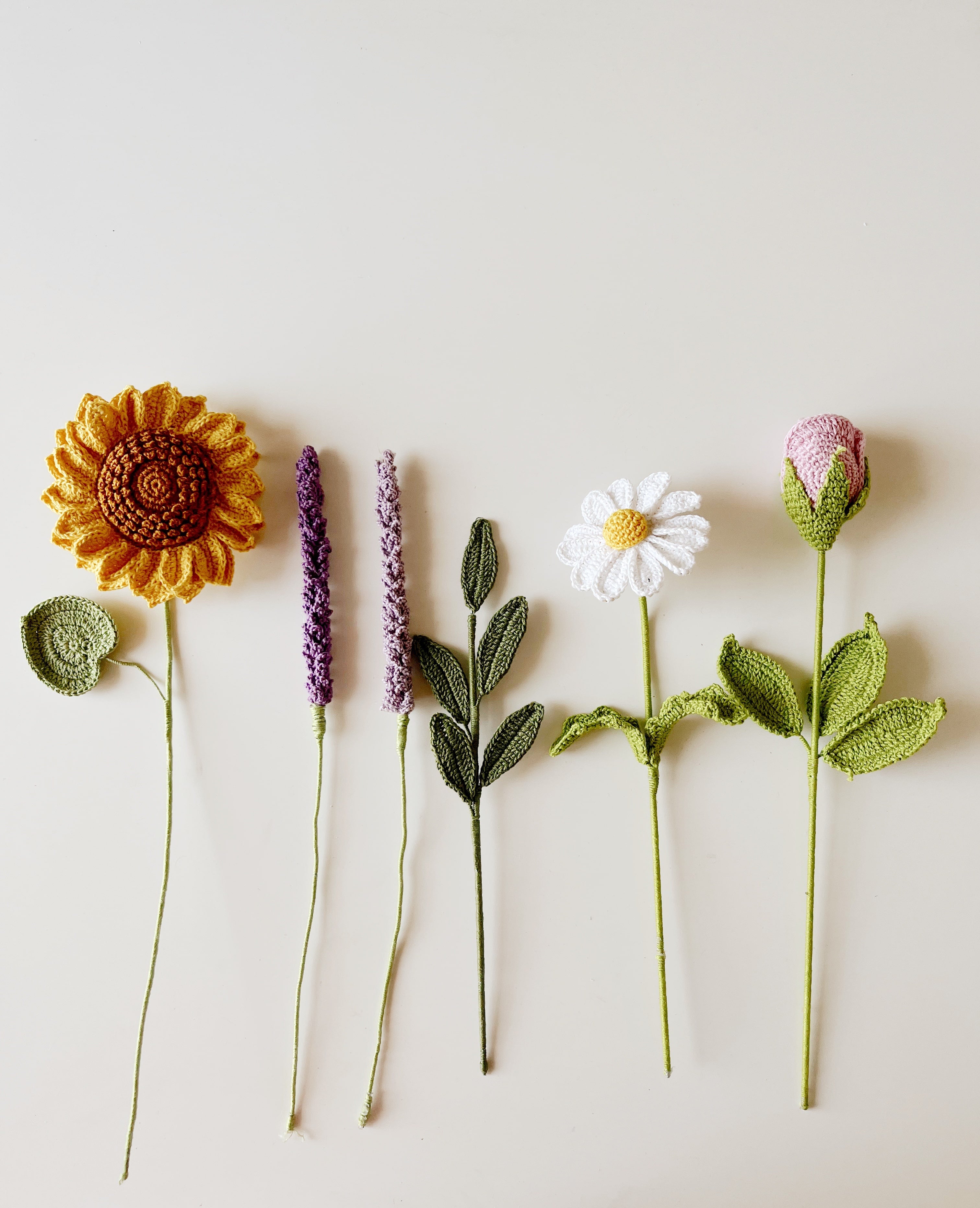 Crochet Sunflower Bouquet