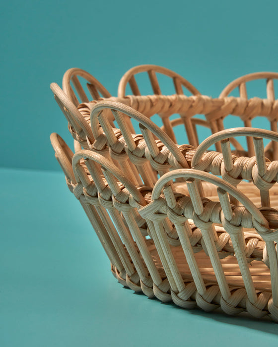 Tomalo Cane Tray | Handwoven Rattan & Bamboo Cane Tray