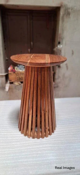 Reik Slatted Side Table | Sofa Side Table For Home Decor