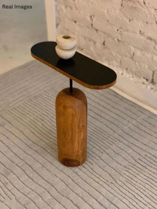 Tube End Table Linear | Bedside Table for Bedroom