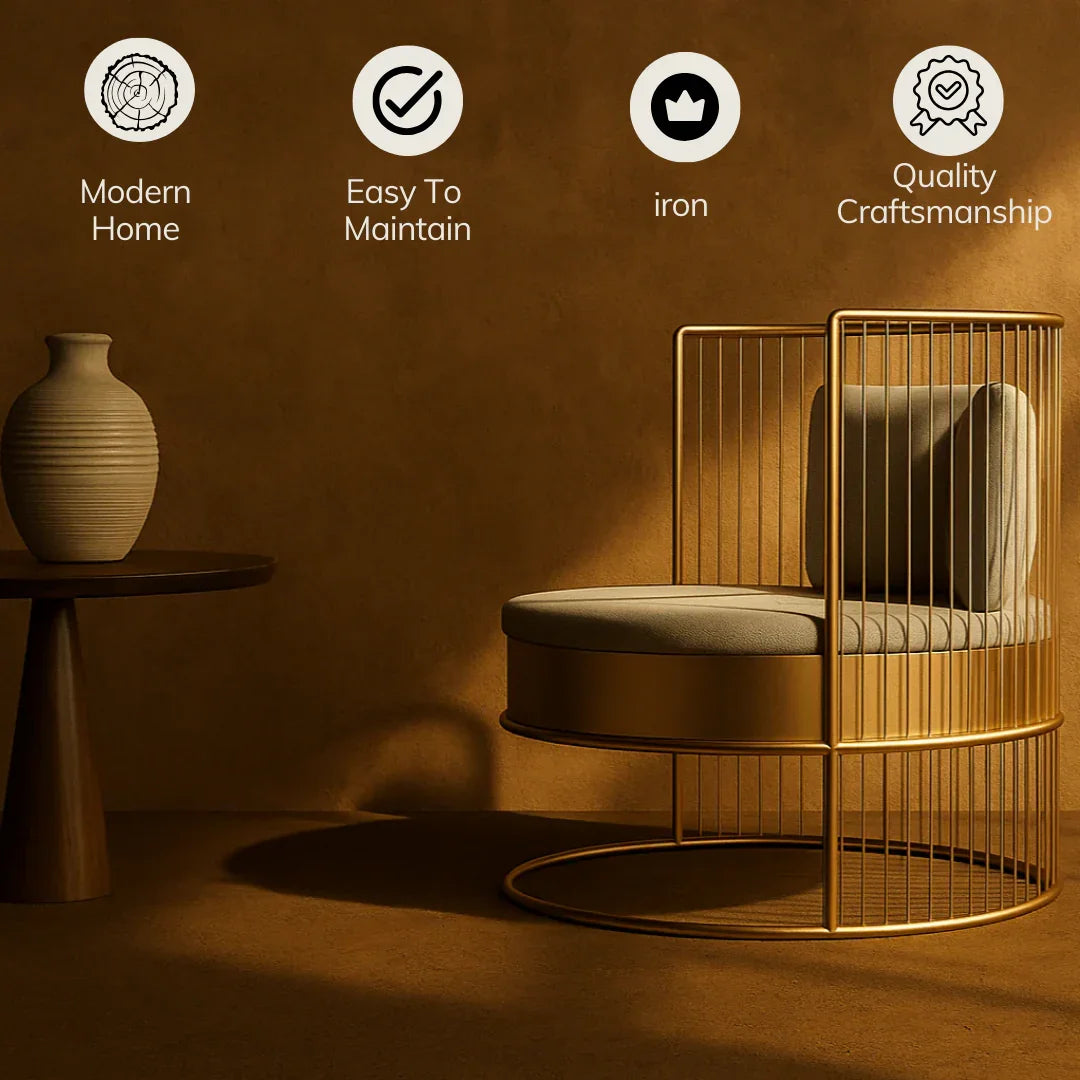 Lazuli Lounge Chair | Designer Accent Chair | Luxurious Chair for Living Room