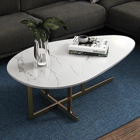 Urban Oasis Coffee Table | Marble Top Center Table for Living Room | Sofa Table