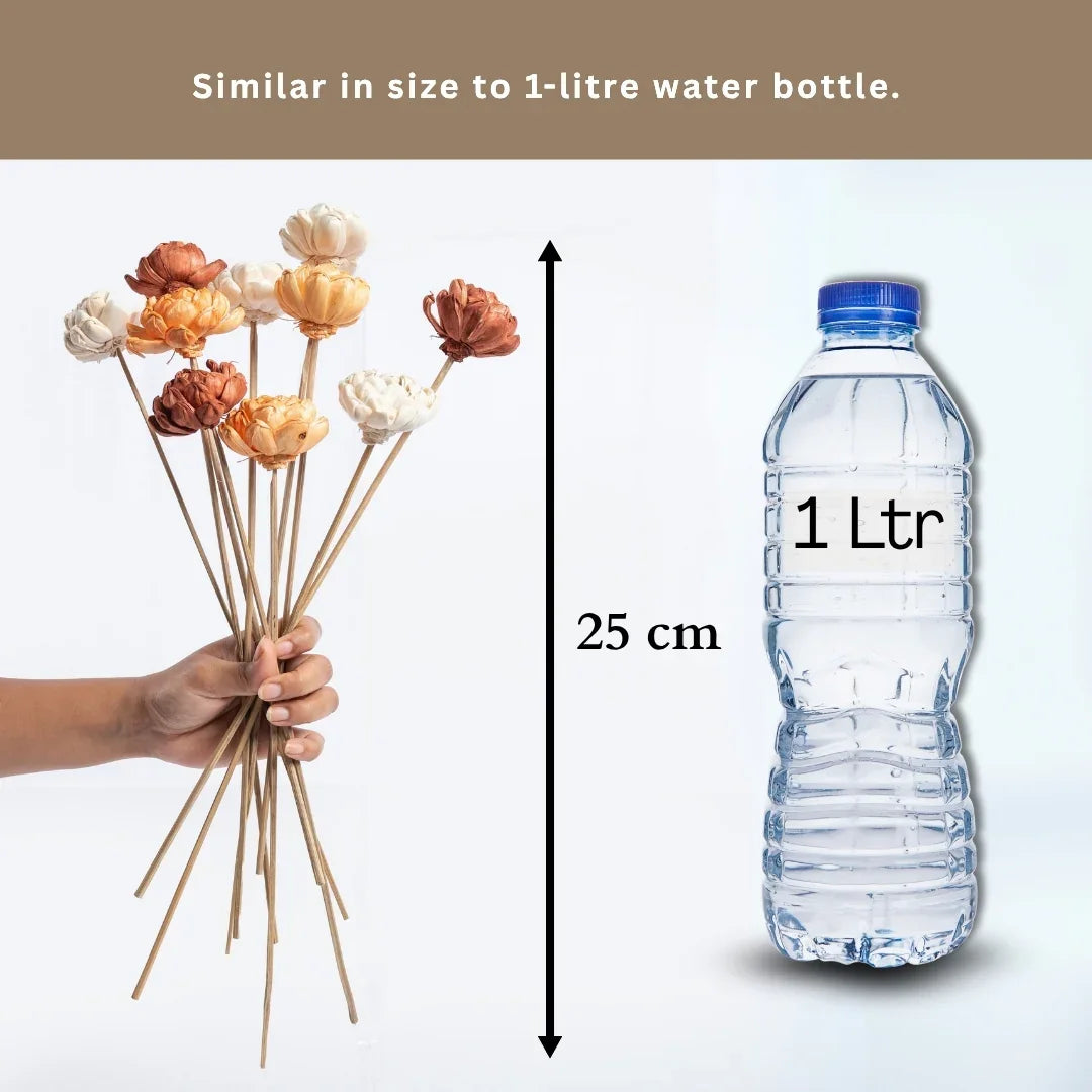 Twisted 6 cm | Rust, Orange and White