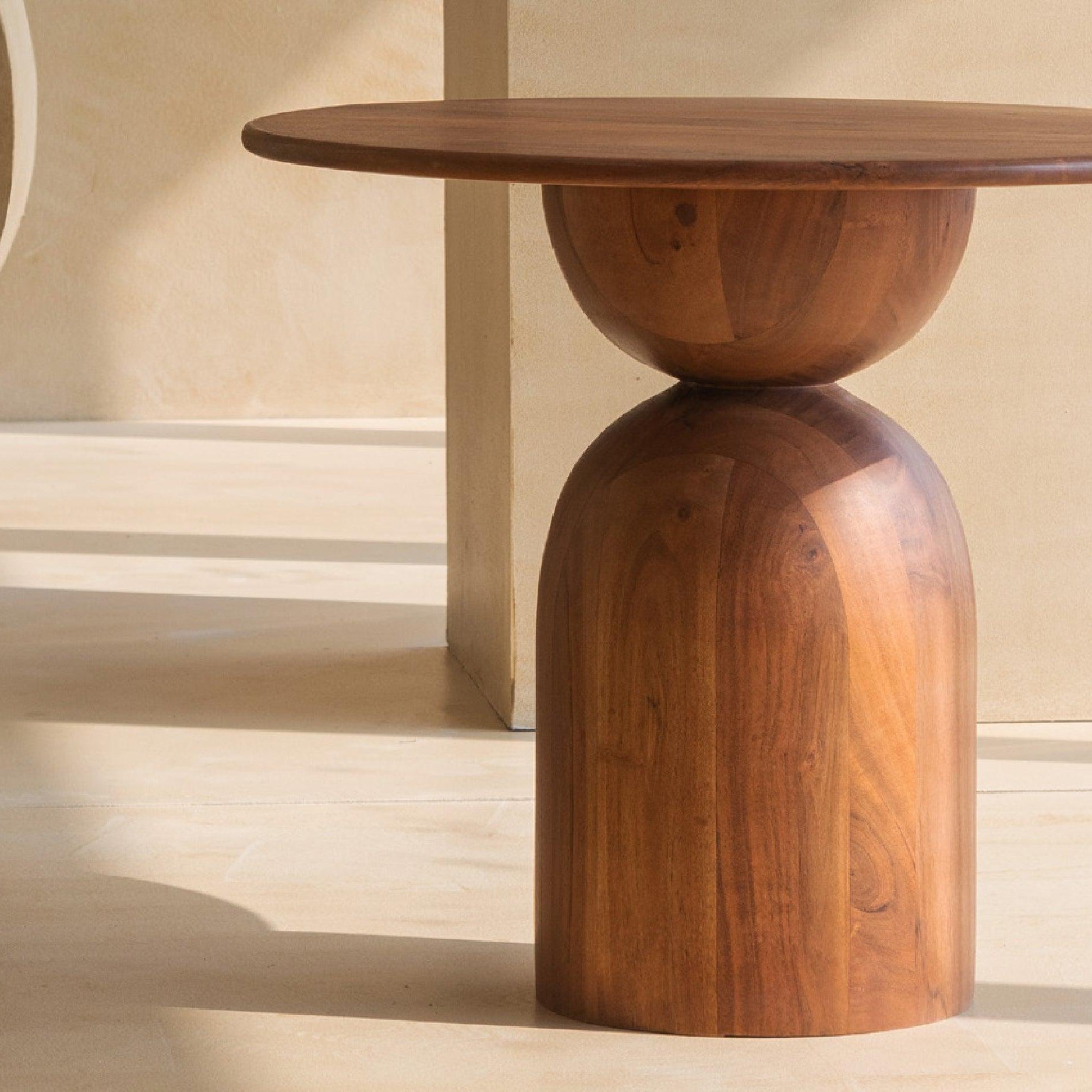 Abacus Coffee Table | Acacia Wood Center Table for Living Room | Designer Tea Table