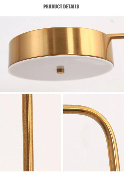 Round Gold Desk Table Lamp