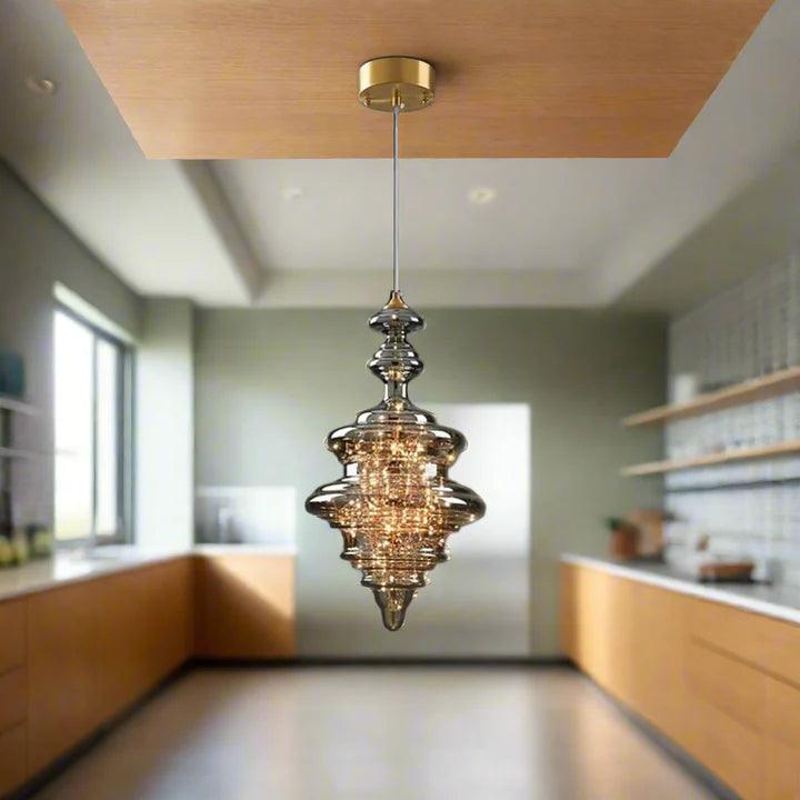 Led Modern Chandelier Lamp, All Copper Light Elegant Crystal Luxury Chandelier For Living Room, Gold And Clear Glass