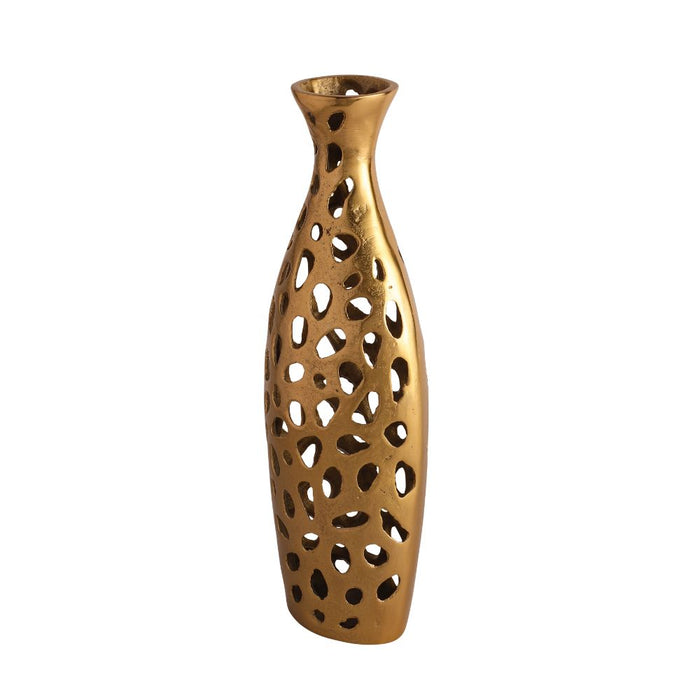 Sophia Floral Vase In Raw Finish