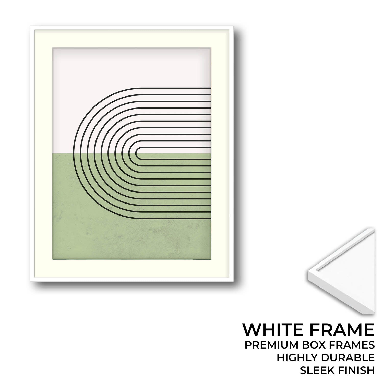 Cerchio Green Wall Painting