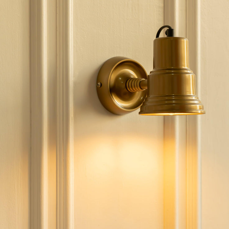 Focus Reading Wall Lights with Rotation Adjustment | Antique Brass Finish Wall Light Lamp -Pack of 1