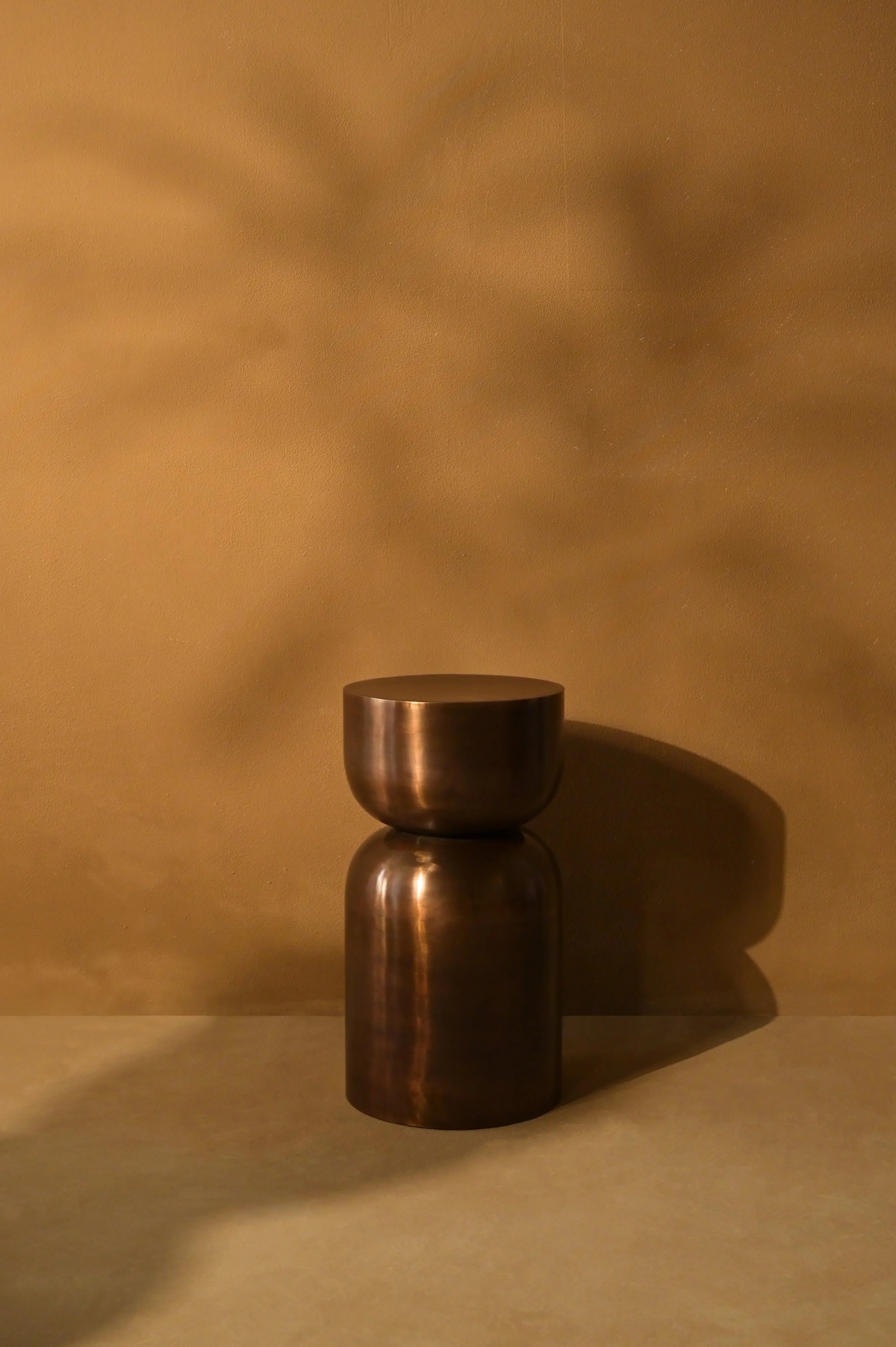 Sorelle Side Table | Antique Brass Iron Accent Table for Living Room