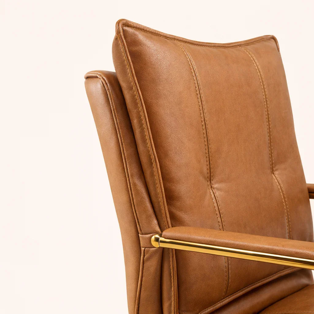 Velvet Office Chair | Ergonomic Study Chair with Metal Legs | Study Chair