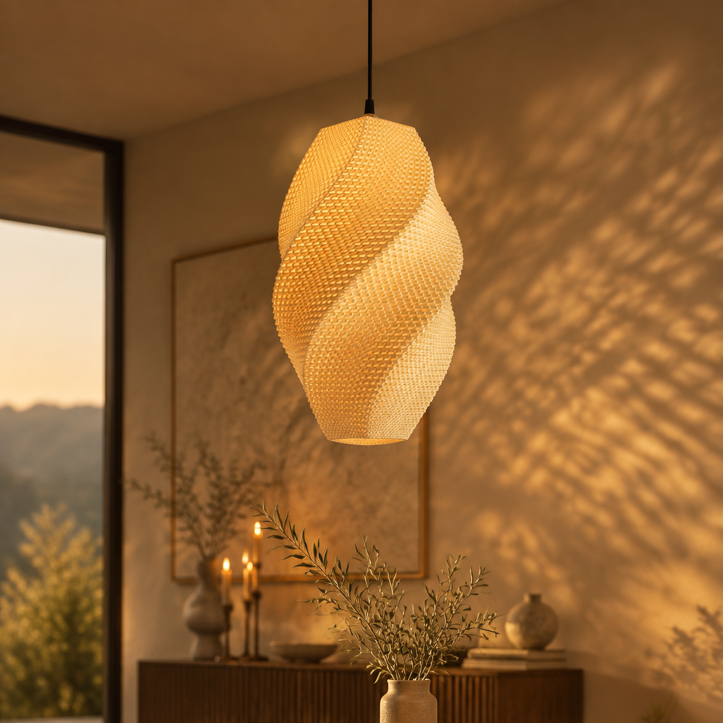Josefina Pendant Lamp | 3D Printed Hanging Light Lamp