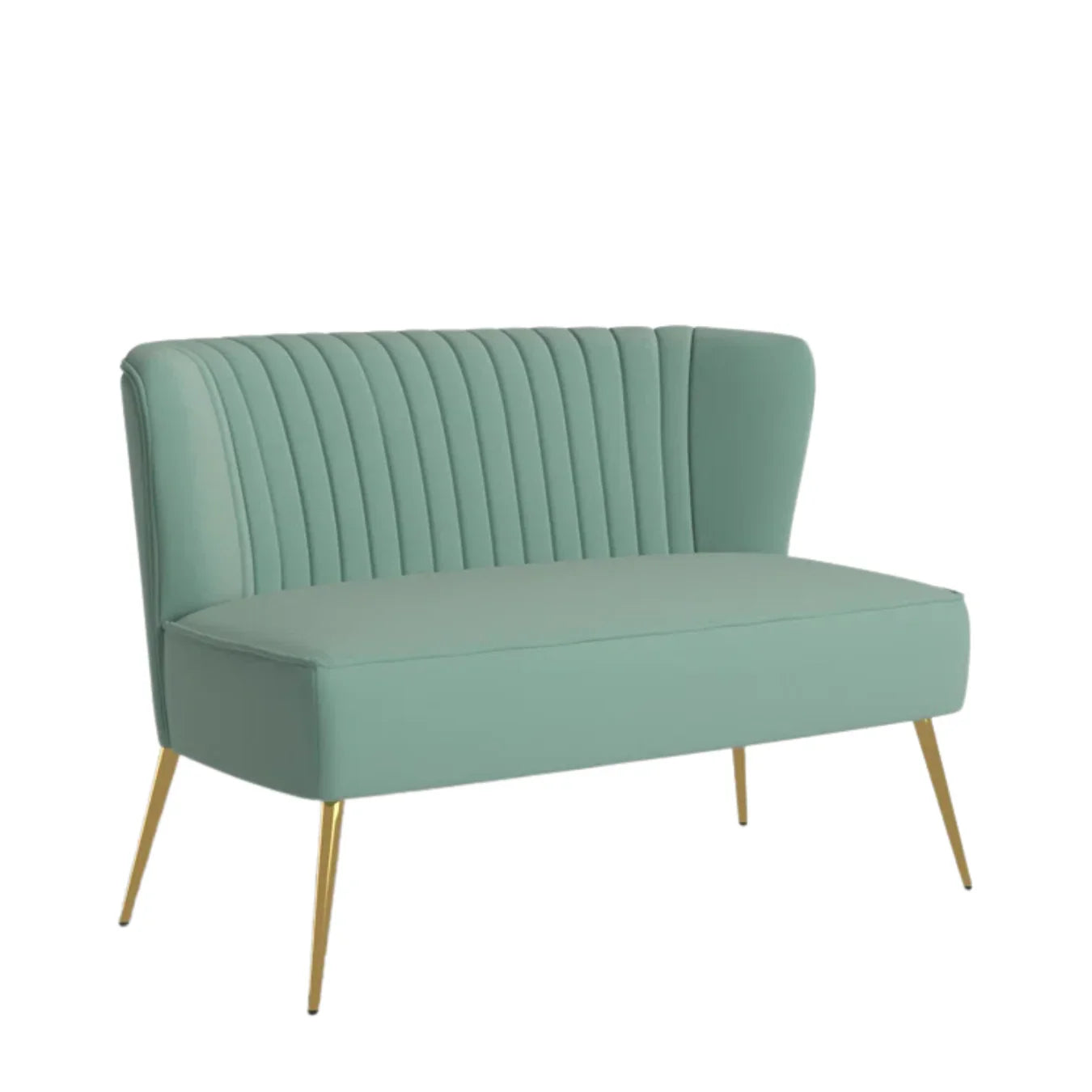 Velvet 2-Seat Armless Loveseat