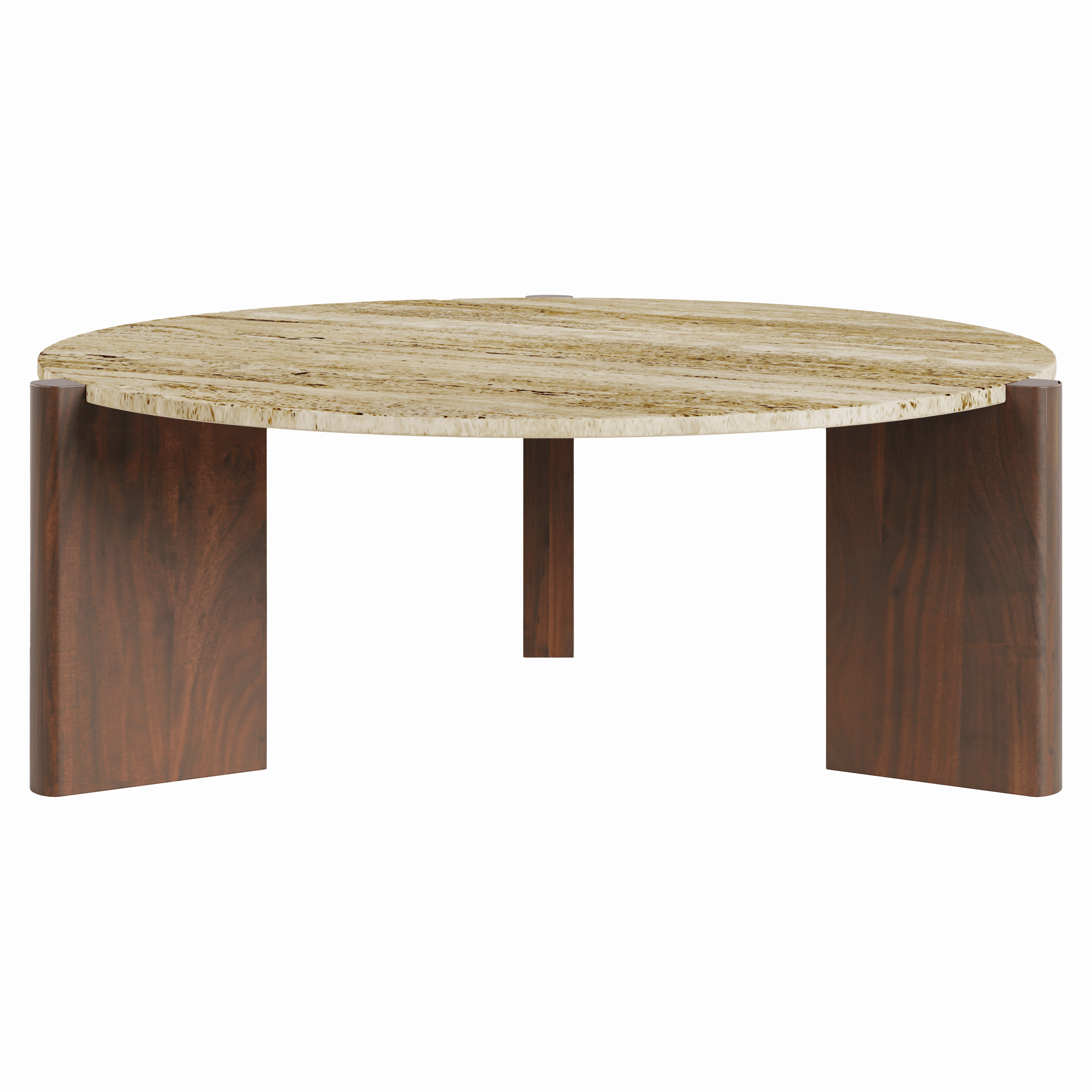 Tri Center Coffee Table | Minimalist & Stylish Acacia Wood Coffee Table for Living Room