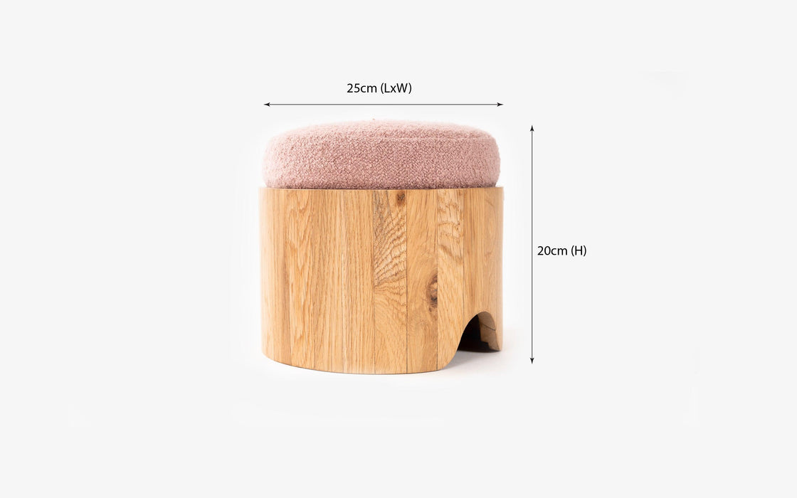 Kiko Stool Blush | Bedside Stool For Room