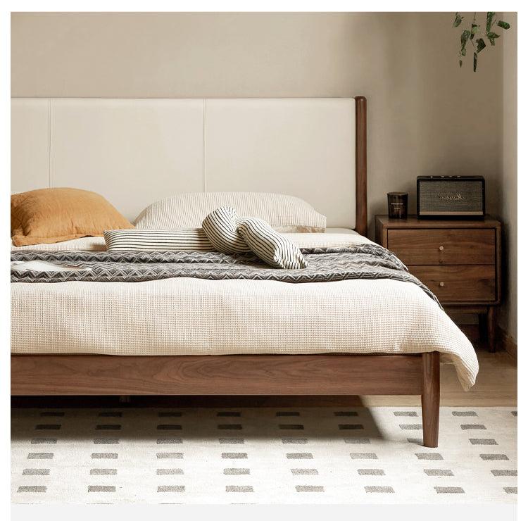 Mid Century Sheesham Solid Wood Bed