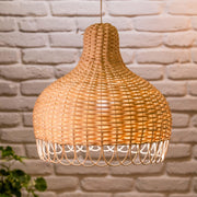 Dome Shaped Cane Lampshade