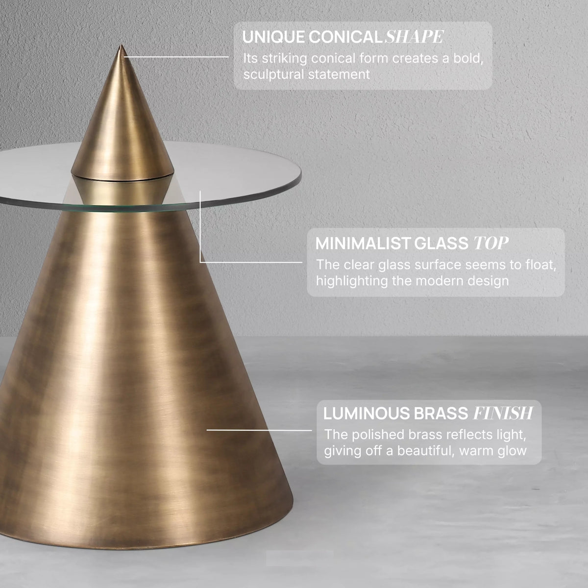 Solis Conical Side Table