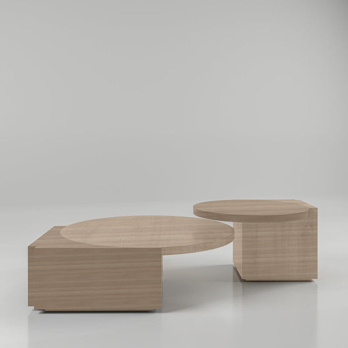 Set of Two - Coffee Table With Asymmetry