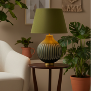 Green and Black Table Lamp
