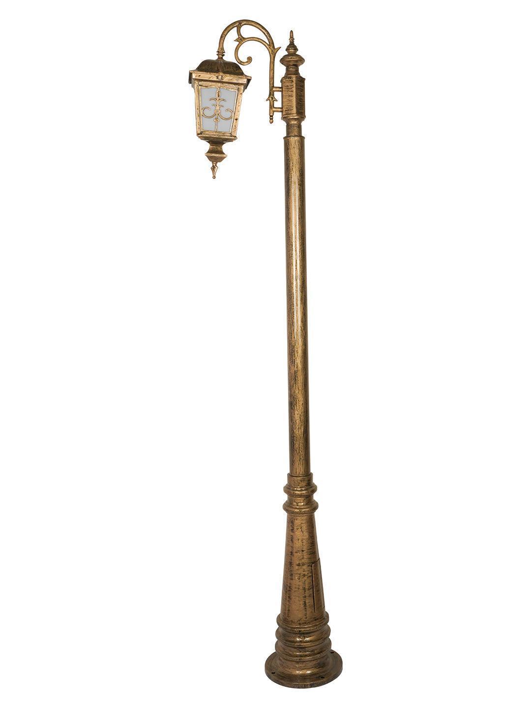 Gold Antique Londonderry Single Outdoor Gate Post Lamp Light