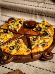 Pizza Platter | Mango Wood Serving Platter | Pizza Serving Tray | Pizza Plate
