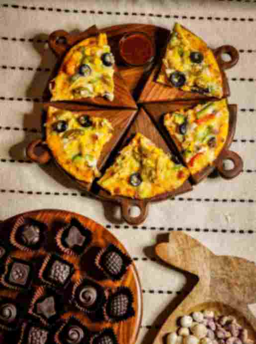 Pizza Platter | Mango Wood Serving Platter | Pizza Serving Tray | Pizza Plate