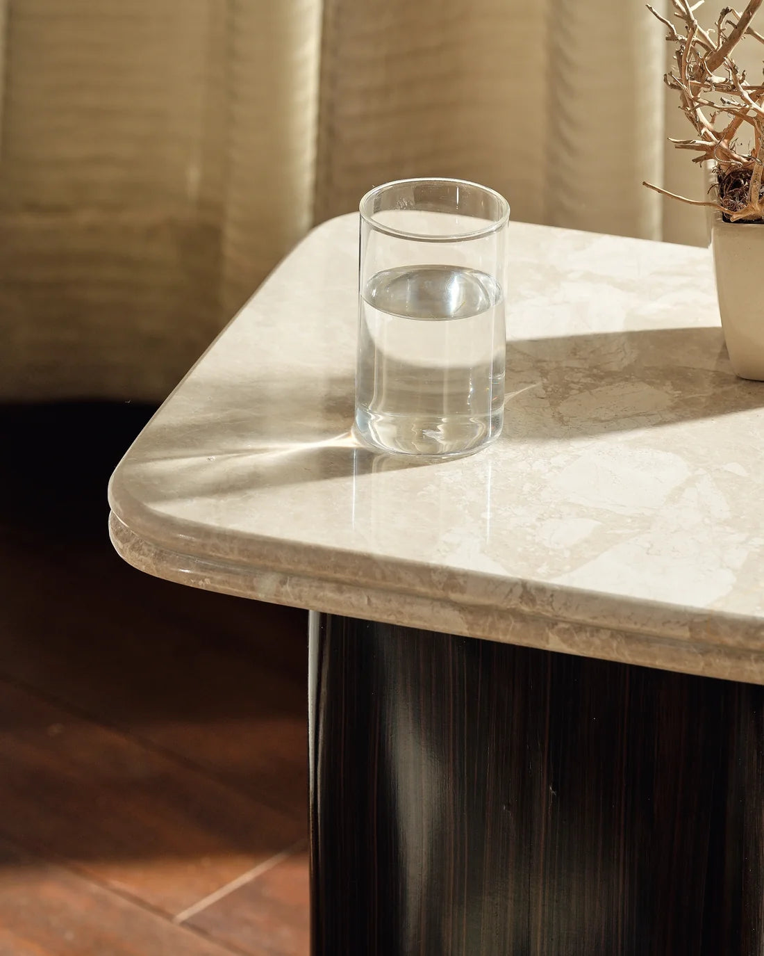 Ruvy - Agora Beige / Dark Venee | Side Table