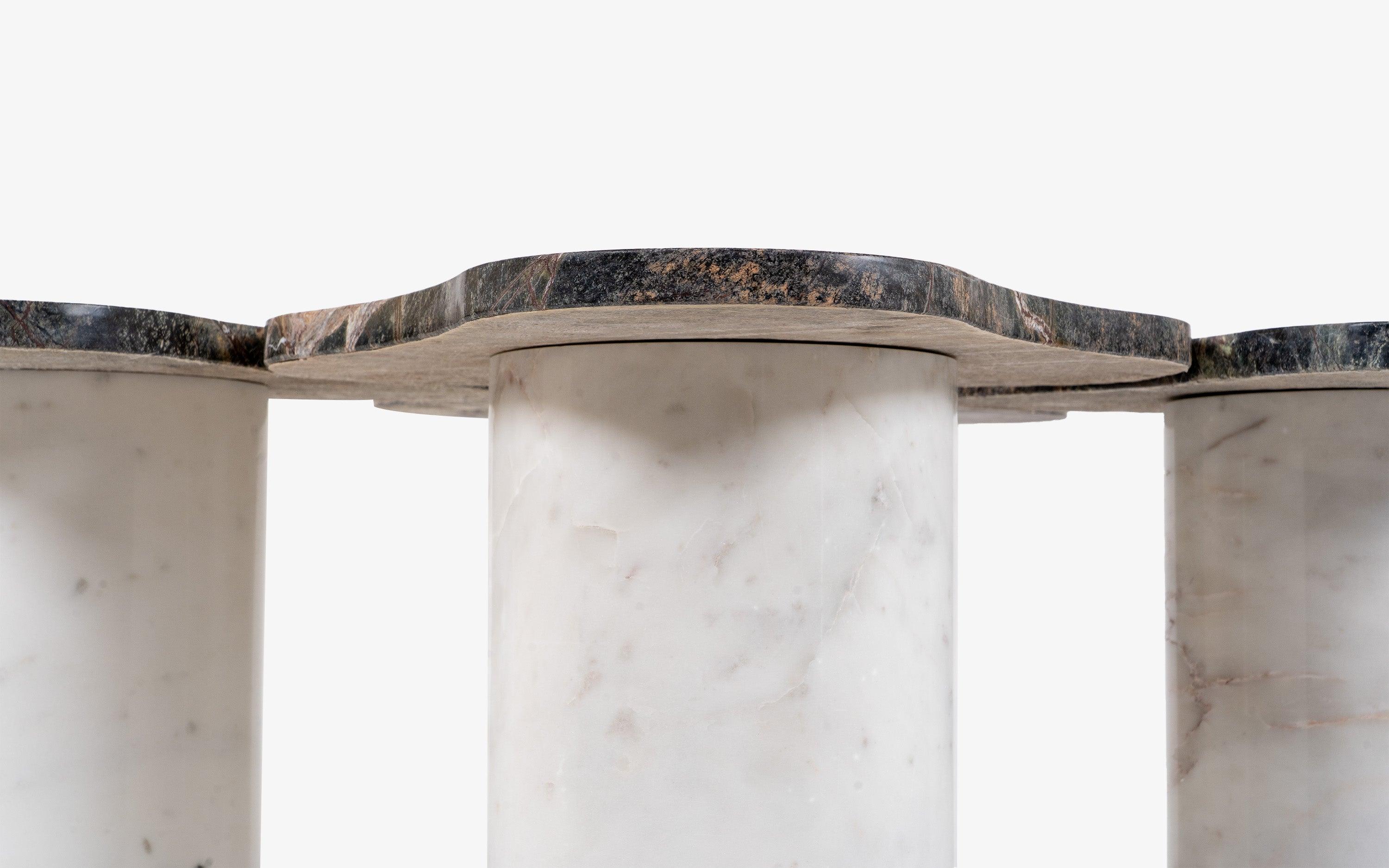 Poppy Nesting Side Table Set of 4 | Marble Accent Tables for Living Room | Nest of Tables