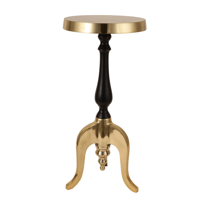 Markus Drink Table in Gold & Black