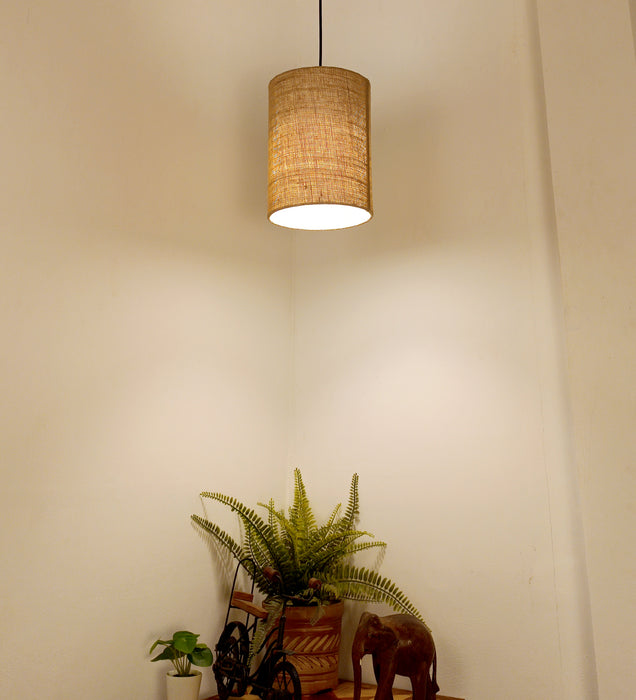 Elementary Brown Wooden Single Hanging Light | Pendant Lamps